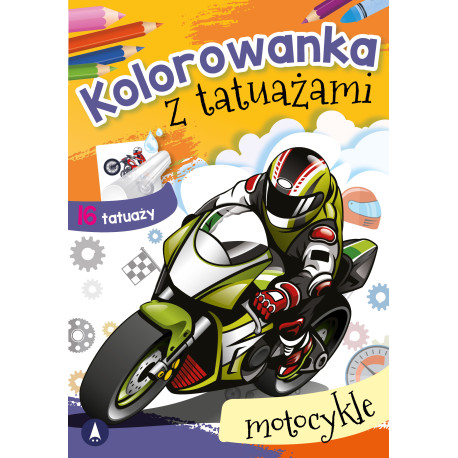 MOTOCYKLE. KOLOROWANKA Z TATUAŻAMI