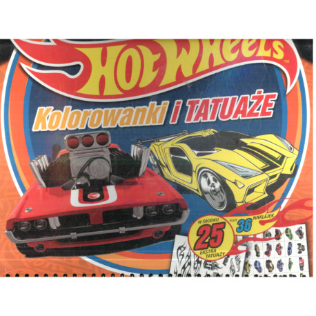 HOT WHEELS KOLOROWANKI I TATUAŻE