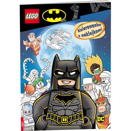 LEGO BATMAN KOLOROWANKA Z NAKLEJKAMI NA-6450