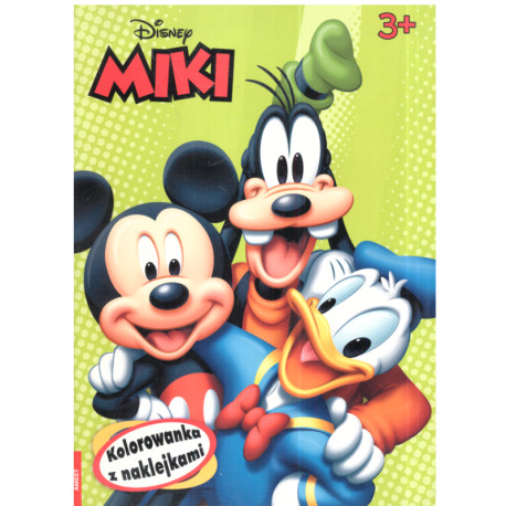 DISNEY MIKI KOLOROWANKA Z NAKLEJKAMI 3+