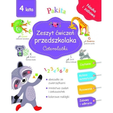 ZESZYT ĆWICZEŃ PRZEDSZKOLAKA CZTEROLATKI