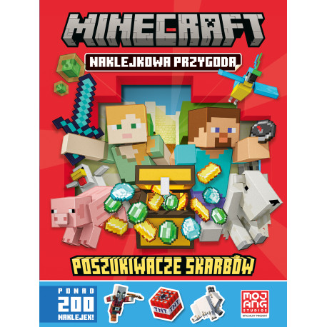 POSZUKIWACZE SKARBÓW. NAKLEJKOWA PRZYGODA. MINECRAFT