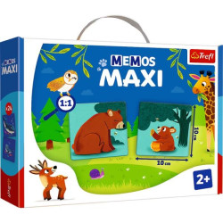 Gra Memos Maxi - Zwierzęta i ich dzieci Memory Edukacyjna Trefl