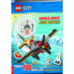 LEGO CITY NAKLEJANIE JEST SUPER! + FIGURKA 5+