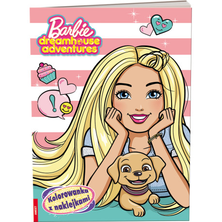 BARBIE DREAMHOUSE ADVENTURES KOLOROWANKA Z NAKLEJKAMI NA-1201