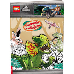 LEGO JURASSIC WORLD KOLOROWANKA Z NAKLEJKAMI NA-6201