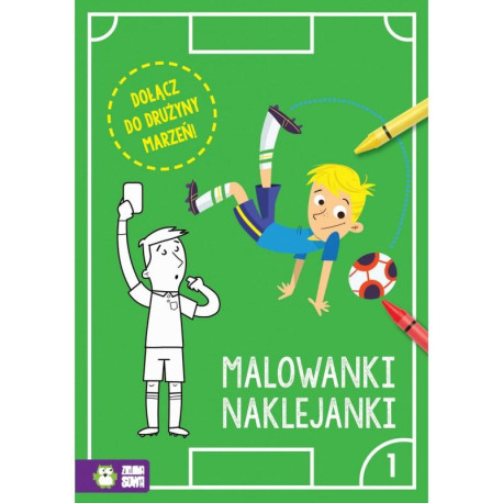 PIŁKARSKIE MALOWANKI-NAKLEJANKI 1