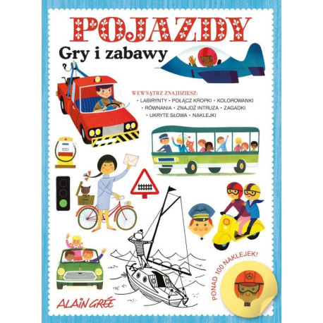 POJAZDY. GRY I ZABAWY 3+