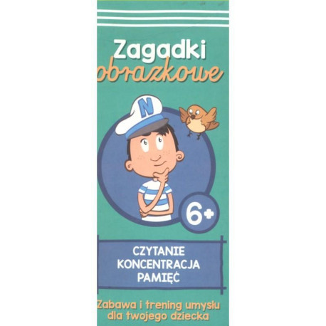 CZYTANIE KONCENTRACJA PAMIĘĆ KAPITAN NAUKA ZAGADKI OBRAZKOWE 6+