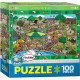 Puzzle 100 el. Smartkids A Day in the ZOO Eurographics