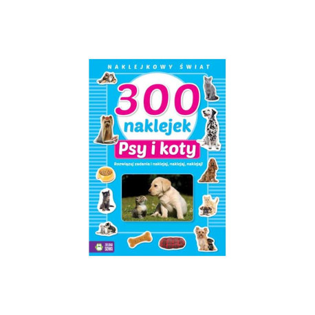 PSY I KOTY 300 NAKLEJEK NAKLEJKOWY ŚWIAT 4+