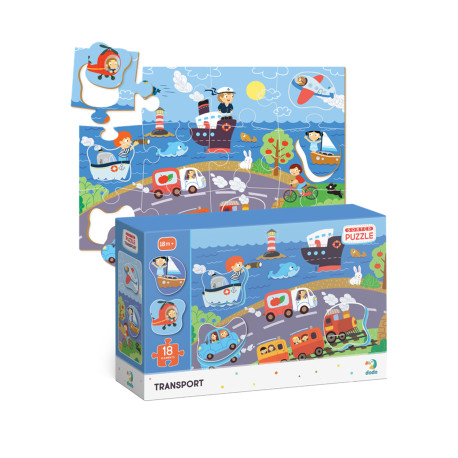 Puzzle sorter Transport 18 elementów DODO Wiek: 18m+