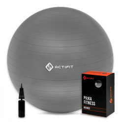 ACTIFIT, Piłka gimnastyczna Bounce z pompką, 65cm, szara