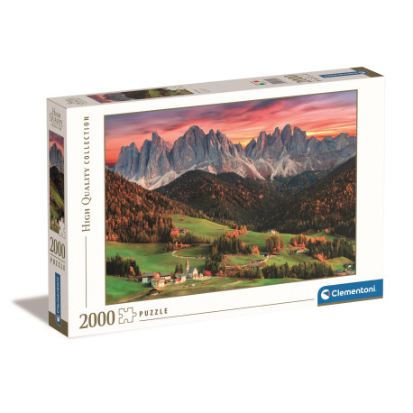 Puzzle 2000 el. HQ Val di Funes Clementoni