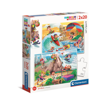 PUZZLE 2W1 SUPER COLOR MAMY SPORT 24780