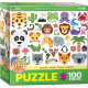 PUZZLE 100 SMARTKIDS EMOJIPUZZLE WILDLIFE ANIM 6100-5395