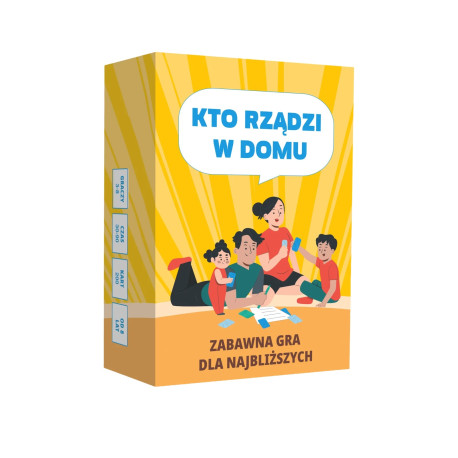 Gra Kto rządzi w domu Memo Games Planszowa Karciana 200 pytań