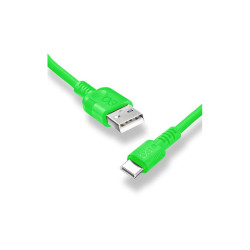 KABEL WHIPPY USB-USB C 0.9M NEON