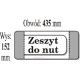 OKŁADKA IKS NA ZESZYT DO NUT (50 SZTUK W PACZCE)