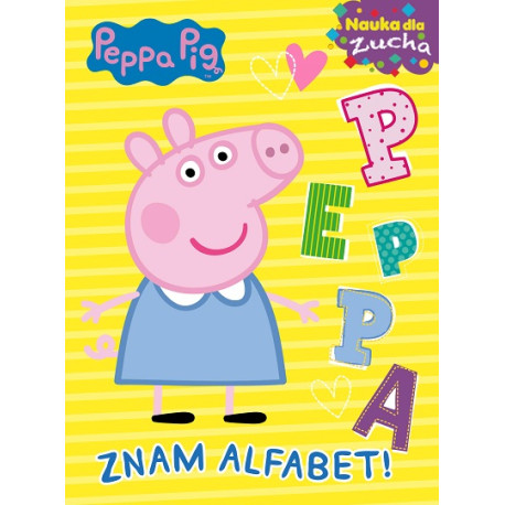 ZNAM ALFABET ŚWINKA PEPPA NAUKA DLA ZUCHA Twarde strony