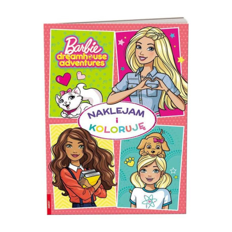 BARBIE NAKLEJAM I KOLORUJĘ 3+