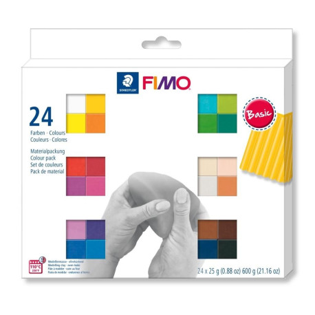 ZESTAW FIMO SOFT KOLORY BASIC 24X25G STAEDTLER