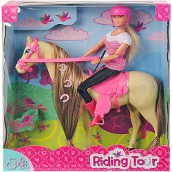 Lalka Simba Toys Steffi Love z koniem w stroju dżokejki  Outlet