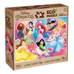 Puzzle dwustronne eko 24 el. Princess Lisciani Księżniczki 70 x 50 cm Outlet