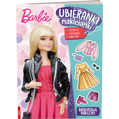 BARBIE UBIERANKI NAKLEJANKI  Brokatowe naklejki