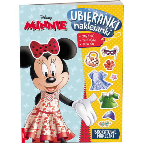 UBIERANKI NAKLEJANKI MINNIE Brokatowe naklejki