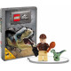 LEGO JURASSIC WORLD Zestaw w puszce 4 książki + PRACOWNIK PARKU + RAPTOR