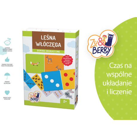 GRA DOMINO EDUKACYJNE LEŚNA WŁÓCZĘGA ZU&BERRY