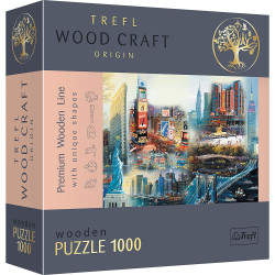 Puzzle drewniane 1000 el. Nowy Jork kolaż Trefl