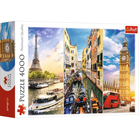 Trefl PUZZLE 4000 WYCIECZKA PO EUROPIE 45009