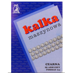 KALKA maszynowa A-4 25 arkuszy DELFIN