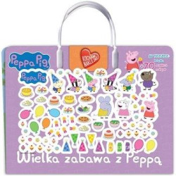 Kocham naklejać. Świnka Peppa + 70 miękkich naklejek