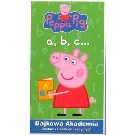 ŚWINKA PEPPA. BAJKOWA AKADEMIA. A,B,C... ZESTAW KSIĄŻEK EDUKACYJNYCH