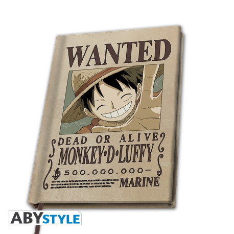 ONE PIECE - Notatnik A5 „Wanted Luffy”