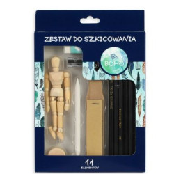 Zestaw Do Szkicowania, Boho, 11 elementów