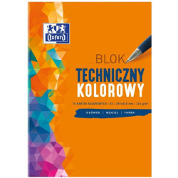 BLOK TECHNICZNY KOLOROWY A3 10 KARTEK OXFORD