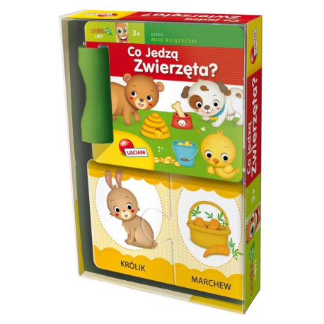 CO JEDZĄ ZWIERZĘTA? KSIĄŻKA + PUZZLE CAROTINA 3+