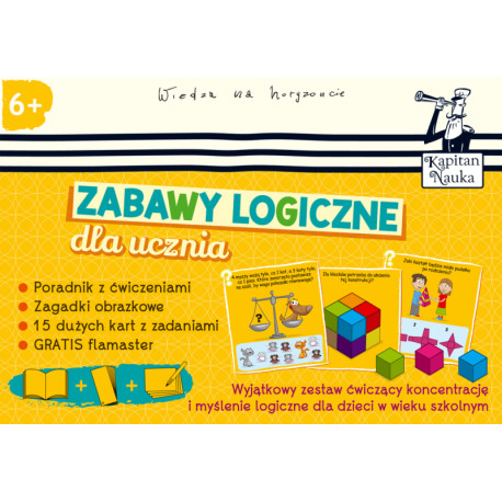 ZABAWY LOGICZNE DLA UCZNIA. KAPITAN NAUKA 6-9 LAT