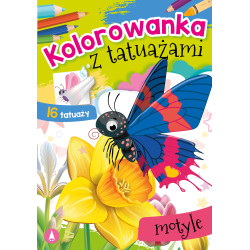 MOTYLE. KOLOROWANKA Z TATUAŻAMI