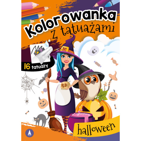 HALLOWEEN. KOLOROWANKA Z TATUAŻAMI