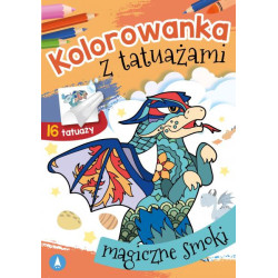 Kolorowanka z tatuażami. Magiczne smoki