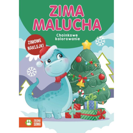 ZIMA MALUCHA. CHOINKOWE KOLOROWANIE  Z NAKLEJKAMI