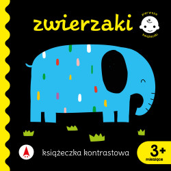 ZWIERZAKI. KSIĄŻECZKA KONTRASTOWA. PIERWSZE KSIĄŻECZKI