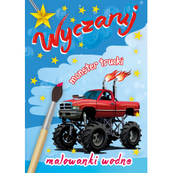 WYCZARUJ MONSTER TRUCKI MALOWANKA WODNA