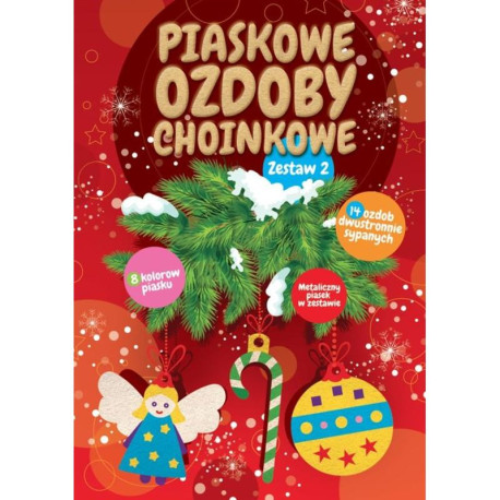 PIASKOWE OZDOBY CHOINKOWE ZESTAW 2