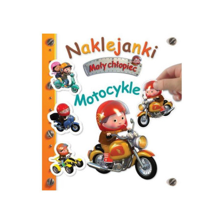 MAŁY CHŁOPIEC MOTOCYKLE NAKLEJANKI